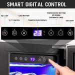 24-Inch Dual Zone Wine Cooler with Glass Door