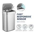 NINESTARS 13 Gallon Smart Odor-Reducing Trash Can