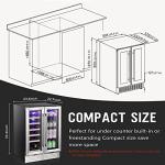 24-Inch Dual Zone Wine Cooler with Glass Door