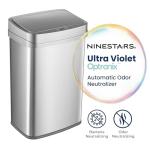NINESTARS 13 Gallon Smart Odor-Reducing Trash Can