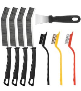 8-Piece Hard Bristle Crevice Cleaning Brush Set