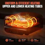 14-Inch Electric Countertop Pizza Oven with Pizza Stone