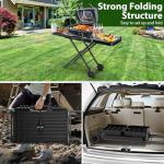 Portable Indoor Grill Table Stand with Wheels