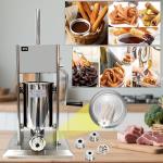 Stainless Steel Vertical Sausage Stuffer with 4 Tubes