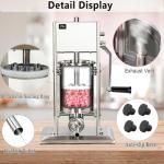 Stainless Steel Vertical Sausage Stuffer with 4 Tubes