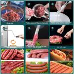 Stainless Steel Vertical Sausage Stuffer with 4 Tubes