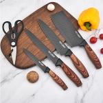 Wiztoynia 6-Piece Black Kitchen Knife Set
