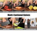 Wiztoynia 6-Piece Black Kitchen Knife Set