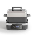 8-in-1 Electric Cooker with Air Fryer, Grey