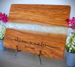 Custom Engraved Olivewood Cutting Board Gift