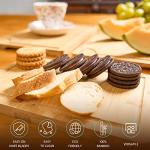 Bamboo Cutting Board Set with Holder and Juice Grooves