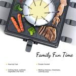 GIVENEU Electric Fondue Pot Set with Grill