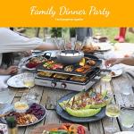 GIVENEU Electric Fondue Pot Set with Grill