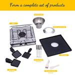 GIVENEU Electric Fondue Pot Set with Grill