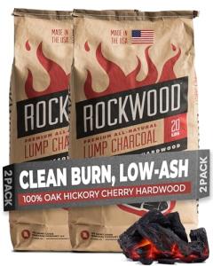 Rockwood Natural Lump Charcoal for Grilling and Smoking