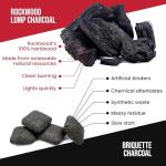 Rockwood Natural Lump Charcoal for Grilling and Smoking