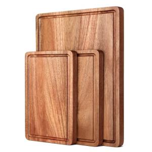 3-Piece Acacia Wood Cutting Board Set