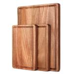 3-Piece Acacia Wood Cutting Board Set