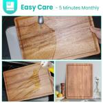 3-Piece Acacia Wood Cutting Board Set