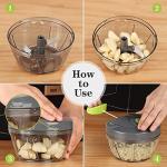 Cambom Manual Vegetable Chopper for Onions and Nuts