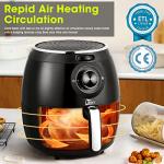 Uten 5.8QT High-Power Air Fryer with Timer