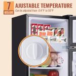 DEMULLER 2.4 Cu.ft Double Door Mini Fridge