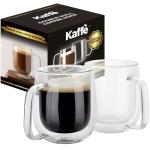 Kaffe Double-Wall Glass Coffee Cup Set (2)
