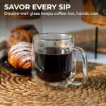 Kaffe Double-Wall Glass Coffee Cup Set (2)