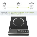 Struics 1200W Portable Induction Cooktop with Timer