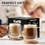 Kaffe Double-Wall Glass Coffee Cup Set (2)