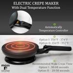 Moss & Stone 8-Inch Cordless Electric Crepe Maker