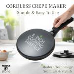 Moss & Stone 8-Inch Cordless Electric Crepe Maker