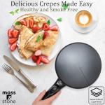 Moss & Stone 8-Inch Cordless Electric Crepe Maker