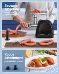 Heavy-Duty Electric Meat Grinder and Sausage Stuffer