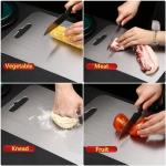 QinSuiKai Stainless Steel Cutting Board, 14" x 9.8