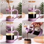 Stainless Steel French Press Coffee Maker, 11.8 OZ