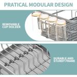 Large Dish Drying Rack with Drainboard and Holders