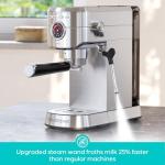 CASABREWS 5418 PRO Espresso Machine 20 Bar, Upgraded Espresso Maker with Powerful Steam Milk Frother, Stainless Steel Coffee Machine with Fast Heating System for Cappuccino, Latte, Silver
