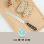 Martha Stewart 8" Bread Knife with Black Handle
