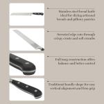 Martha Stewart 8" Bread Knife with Black Handle