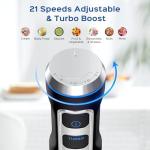 5-in-1 Immersion Blender with Heavy Duty Motor