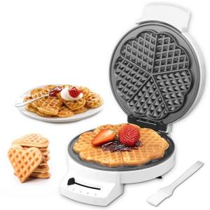 Heart Shaped Mini Waffle Maker with Shade Control