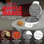 Heart Shaped Mini Waffle Maker with Shade Control