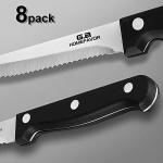 G.a HOMEFAVOR Set of 8 Stainless Steel Steak Knives