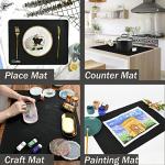 Large Silicone Baking Mat, Heat Resistant, Black