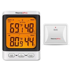 Wireless Indoor Outdoor Thermometer with LCD Display