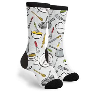 Black and White Fun Crew Socks for Everyone