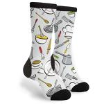 Black and White Fun Crew Socks for Everyone