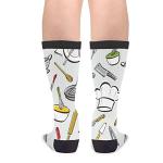 Black and White Fun Crew Socks for Everyone