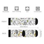 Black and White Fun Crew Socks for Everyone